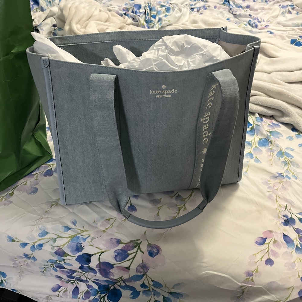 Kate Spade Large Denim Tote KIP